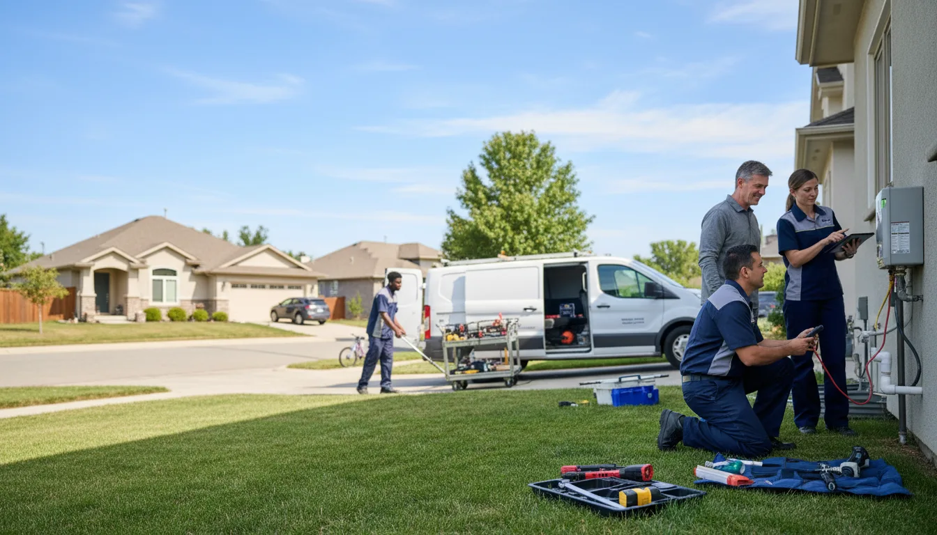 Tankless water heater service in Woodward, IA